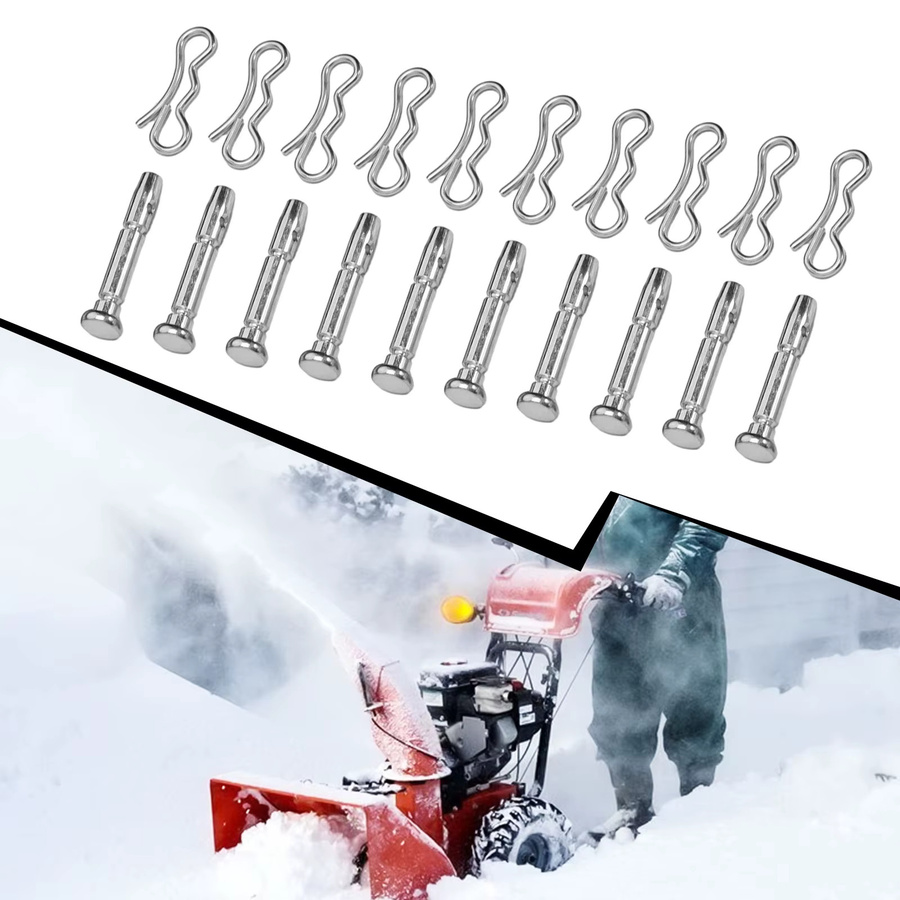 Vibratite 20er Set Scherstifte und Splinte 738-04124A in Silber für Schneefräsen und Schneegläser - Bild 2