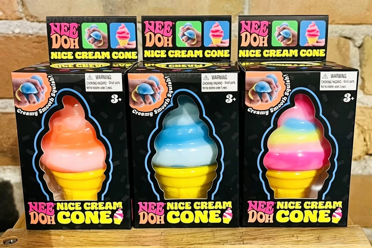 Schylling Nee Doh Eiscreme, Sensorisches Quetsch-Fidget-Spielzeug - Bild 6