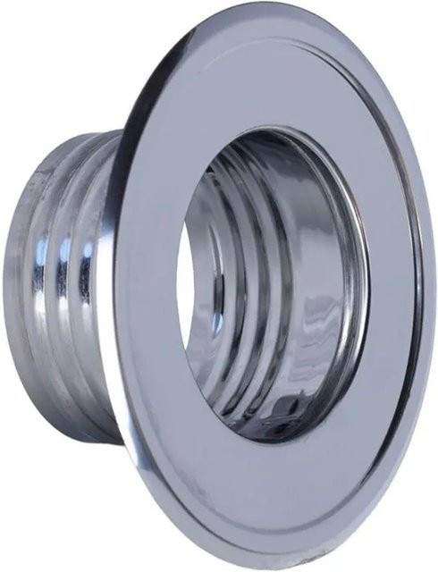 Subtiel Wandrosette für Lüftungsrohr Ø 80 mm aus Edelstahl in Silber - Bild 1
