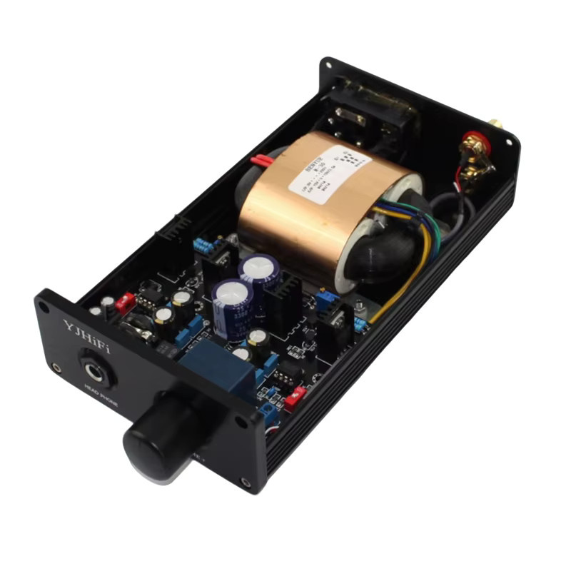 YJCO TPA6120A HiFi-Kopfhörerverstärker mit NE5534 Op-amp und ALPS Potentiometer in Schwarz - Bild 3