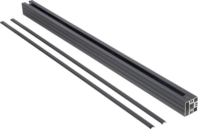 Floraworld Pfosten für Steckzaun-System zum Aufdübeln aus Aluminium, anthrazit, Höhe: 180 cm, B/T: 6,8 x 6,8 cm - Bild 1
