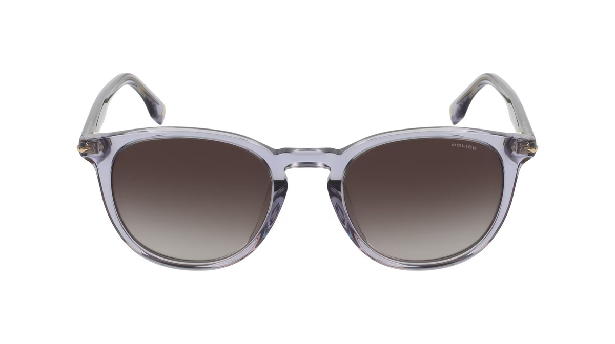 Police SPLQ82 Sonnenbrille, Herren, Vollrand, Quadratisch, Acetat, grau - Bild 1