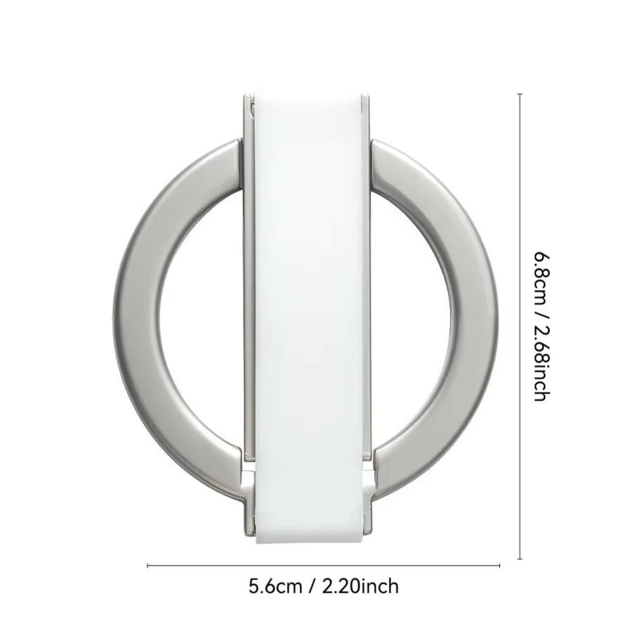 Magnetischer Handy-Ringhalter aus Aluminiumlegierung mit 360 Grad Rotation und 120 Grad Schaukelfunktion für iPhone 12 und neuer, Farben: Orange oder Silber - Bild 6