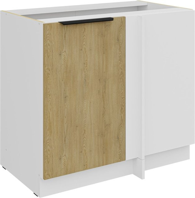 Küchen Eckunterschrank CREMONA Eiche hell Breite: 105 cm - Bild 1