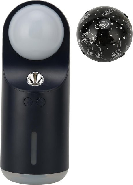 Honor Electronics Projektions-Luftbefeuchter mit Ultraschall-Technik, Grau, 300 ml, mit Licht und Dual-Modus zur Schlafhilfe - Bild 1
