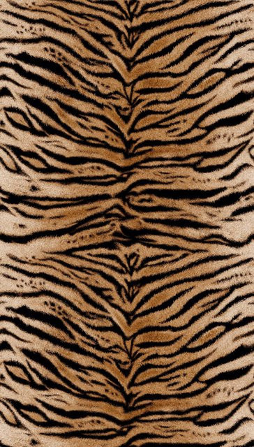 Livingwalls Fototapete Tigerstil in Braun und Schwarz mit Streifenmuster aus Vlies und Vinyl, Breite: 280 cm, Höhe: 159 cm - Bild 1