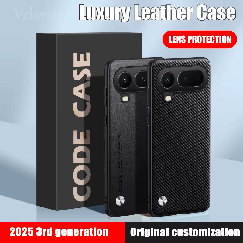 Luxuriöse Stoßfeste PU-Leder Handyhülle für Honor Magic8 Pro in Schwarz oder Weiß - Bild 1