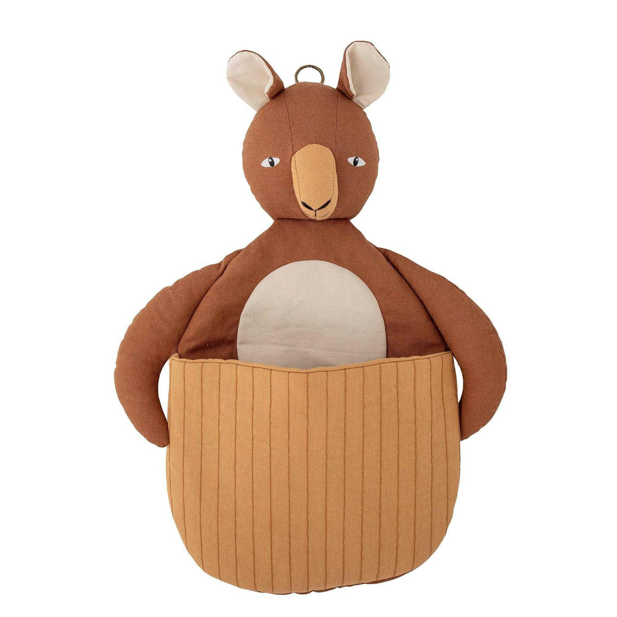 Bloomingville Mini Toto Wandkorb Leinen Braun im skandinavischen Stil - Bild 1