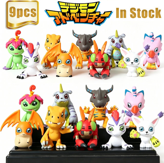 Bandai Digimon Adventure, Figuren-Set, 9-teiliges Set - Bild 1