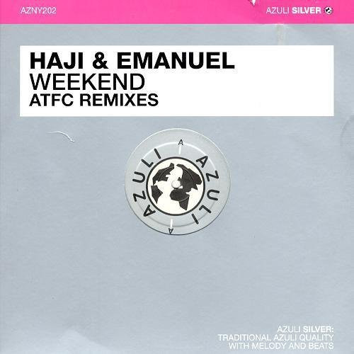Haji & Emanuel - Weekend (ATFC Remixes) 12-Zoll Vinyl LP von Azuli Silber, Electronic, 2005, White/Grey - Bild 1