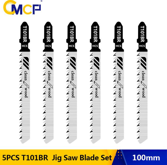 CMCP Stichsägeblatt-Set T101BR, 5-teilig, T-Schaft für Holz, Silber - Bild 1