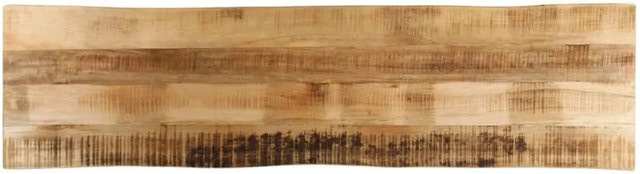 vidaXL Tischplatte aus Mango Massivholz mit Baumkante, Farbe: Braun, B/T/H: 160 x 40 x 2,5 cm - Bild 1