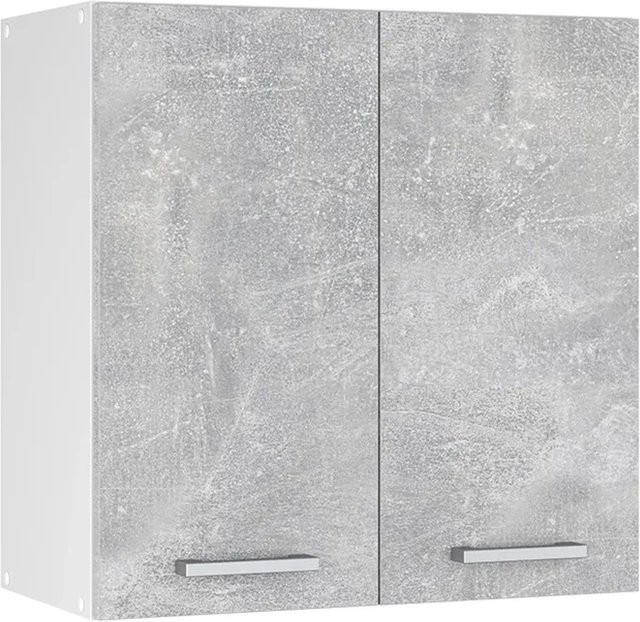 Vicco R-Line Hängeschrank für die Küche in Beton/Weiß, B: 60 cm, H: 60 cm, T: 31 cm - Bild 1