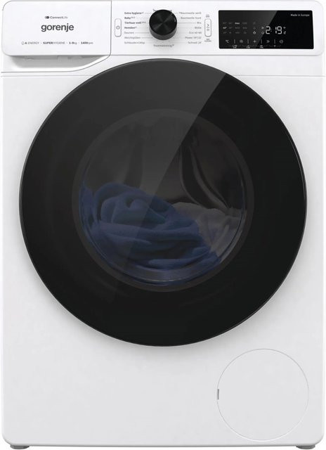 Gorenje Stand-Waschmaschine Frontlader Weiß, 9 kg, 1400 U/min, 76 dBA - Bild 1