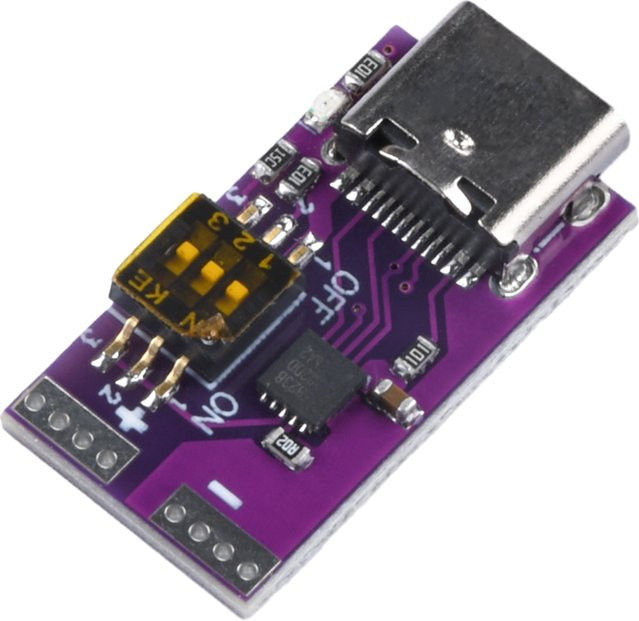 diymore Decoy Trigger PD Schnellladung Lademodul mit USB-C Schnittstelle, 100 W Step Up Step Down Ladegerät Board, Farbe: Lila - Bild 1