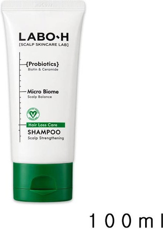 LABO-H Kopfhautstärkendes Shampoo, 100 ml, mit Koffein, Menthol, Ceramid NP