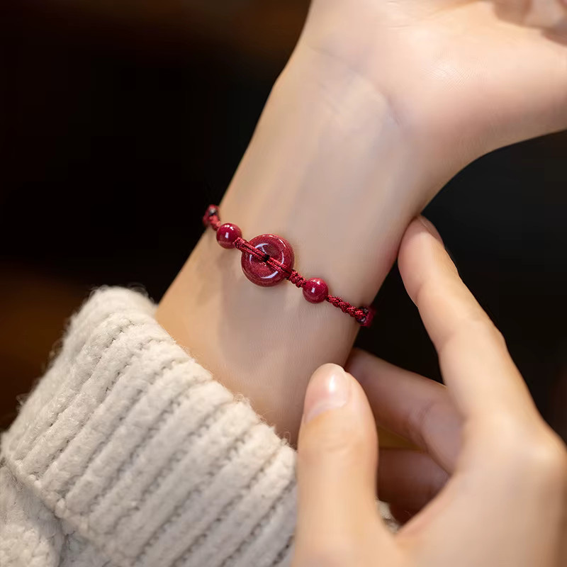 HJUEY Armband, rotes Seil, bunt, Unisex - Bild 2