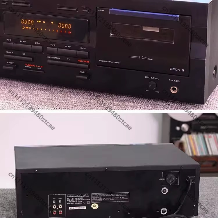 Panasonic KX-W321 Dual-Kassetten-Deck mit elektronischer Steuerung in Schwarz - Bild 3