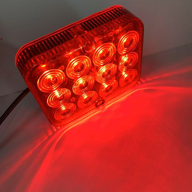 Wasserdichte 12V 24V LED Rückleuchten für Lkw Anhänger Boot und Caravan in Rot - Bild 1