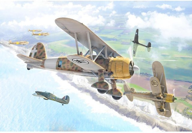 Italeri Fiat CR.42 Falco, Modellfahrzeug, 1:72 - Bild 1