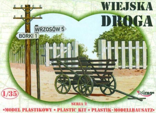 Mirage Hobby Landstraße mit Leiterwagen, Fahrzeuge, Natur, Kunststoff, Braun - Bild 1