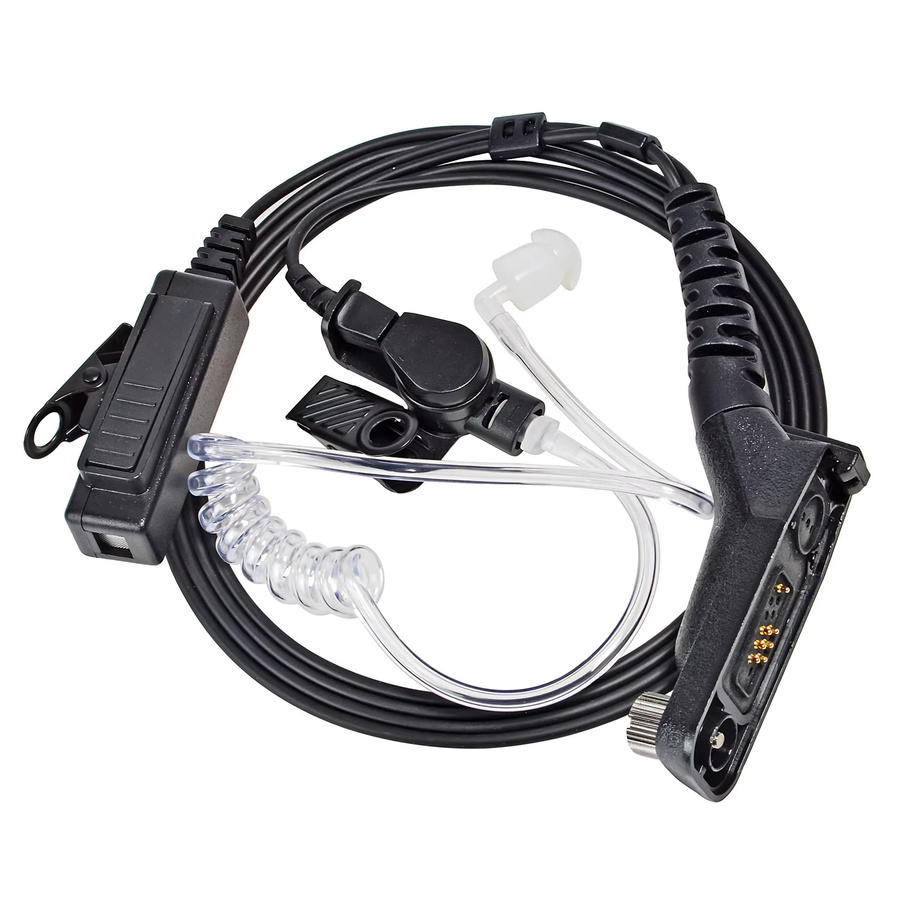 YNIBST Akustikrohr-Headset mit Mikrofon für Walkie Talkie, kompatibel mit APX6000 APX8000 XPR7550e XPR7350e XPR7580e, Schwarz - Bild 4