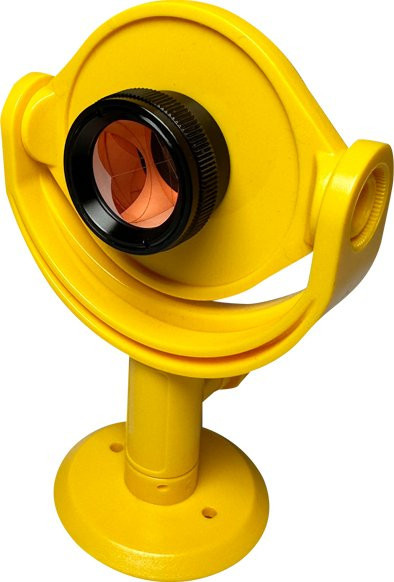 Leica Mini-Prisma ADS109 in Gelb mit neigbaren Halterungen und konstantem Versatz von +17,5 mm, 25 mm Durchmesser - Bild 1