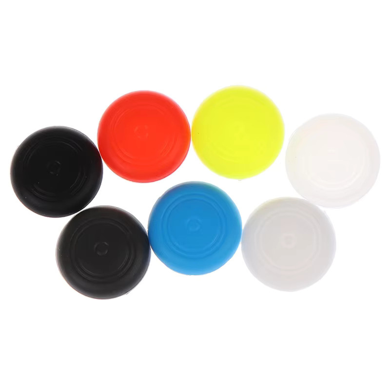 4 Stück Controller-Daumen-Joystick-Griffkappen Zubehör für Nintendo Switch NS in Schwarz und Multicolour - Bild 3