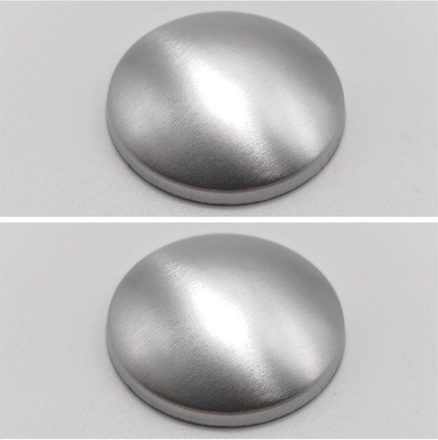 2 Stück Aluminium Lautsprecher Staubkappenabdeckungen mit Kuppelform, Durchmesser: 32 mm, Farbe: Silber glänzend - Bild 1