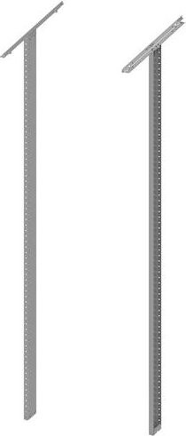 Siemens Trägerausbau aus Stahl in Silber, Verteilungsschrank, Breite: 80,0 cm, Höhe: 160,0 cm - Bild 1