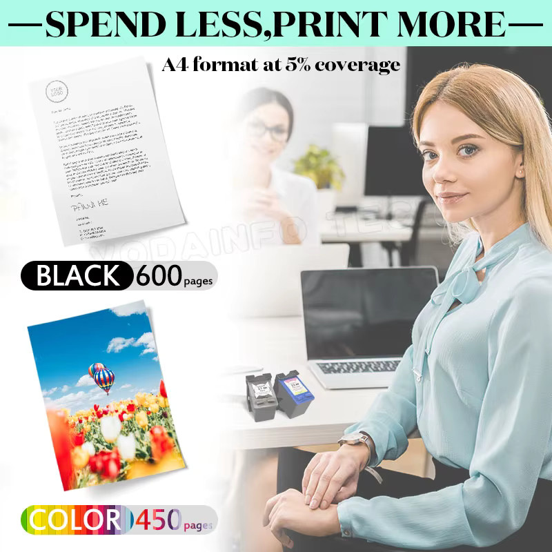 HP 21XL Tintenpatronen Ersatzset für Deskjet F2280 F4180 F4100 F2100 F2200 F300 in Schwarz und Multicolor - Bild 3
