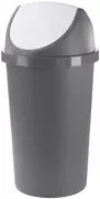 Tontarelli Abfallbehälter SWING 45 l aus Kunststoff in Anthrazit, Weiß oder Grau, B/T/H: 39,0 x 39,0 x 73,0 cm - Bild 1