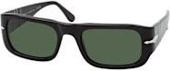 Persol PO 3362S Sonnenbrille, Vollrand, Rechteckig, Plastic, Unisex, black green - Bild 1