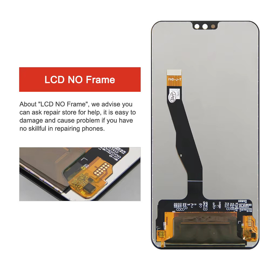 Honor 9X Lite LCD Display Touchscreen Digitizer Montage mit Rahmen in Schwarz 6,4 Zoll - Bild 4