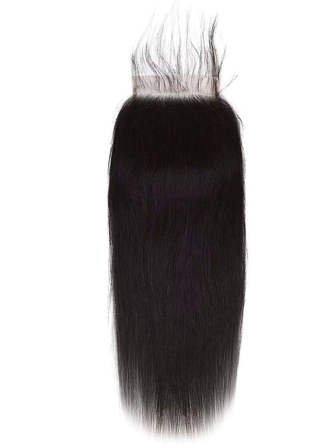 Linhua Haarverlängerung, 4x4 Lace Frontal, 10-24 Zoll, Schwarz, Brasilianisches Haar - Bild 5