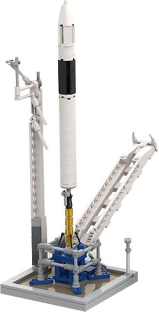 Yiran toy SpaceX Falcon 1 & Startrampe Bausteine Set Rakete Universum - Bild 1