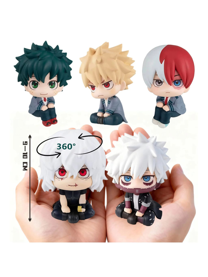 Bandai My Hero Academia Chibi PVC-Figurenset, Tomura Shigaraki, Izuku Midoriya, Katsuki Bakugo - Bild 5