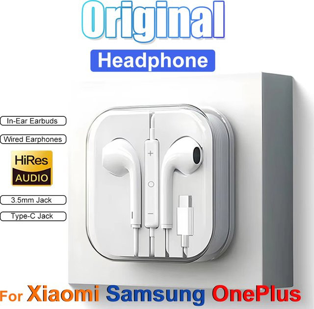 Xiaomi In-Ear Kopfhörer mit USB-C Anschluss in Weiß für Mi 15 14 Ultra 14T Pro und andere Typ-C Geräte - Bild 1