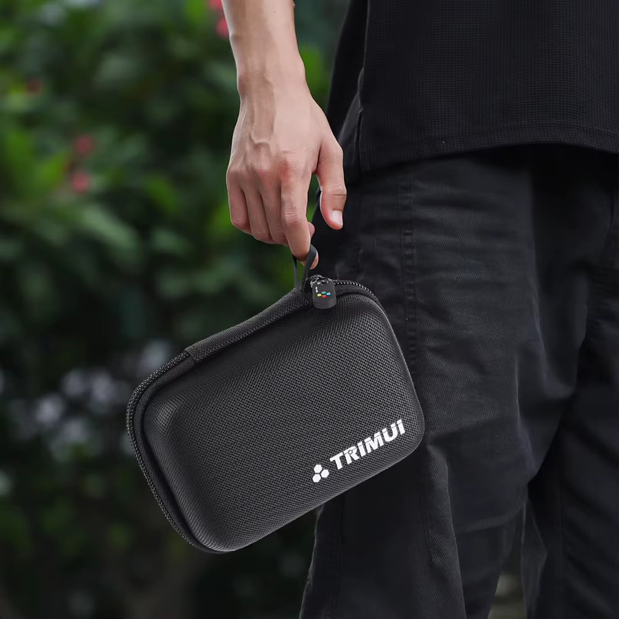 Stoßfeste EVA Hartschalen-Tragetasche für die Trimui Brick Handheld-Spielekonsole in Schwarz mit Netztasche - Bild 4