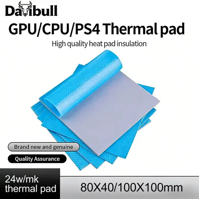 DaliBul 24W/MK Wärmeleitpad aus leitfähigem Silikon für GPU und CPU Kühlkörper zur Wärmeisolierung elektronischer Komponenten - Bild 1
