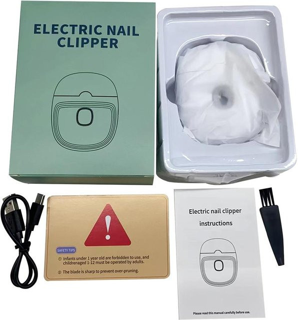VDGVD Elektrischer Nagelknipser, Grau, Unisex - Bild 1