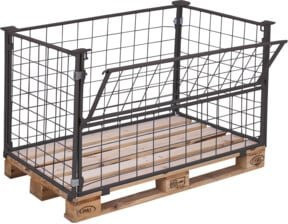 VarioFit Palettenaufsatz Typ 64 aus Stahl in Anthrazit RAL 7016 - Bild 1