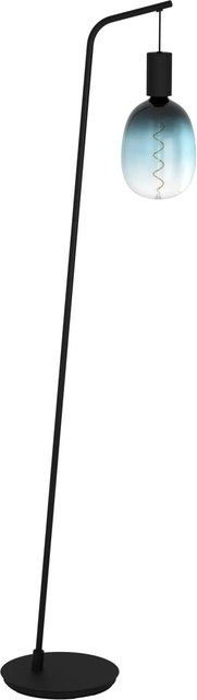 Eglo Stehleuchte Cranley Schwarz, 1-flammig, Metall, Höhe: 170 cm, Breite: 6 cm, Tiefe: 43 cm - Bild 1