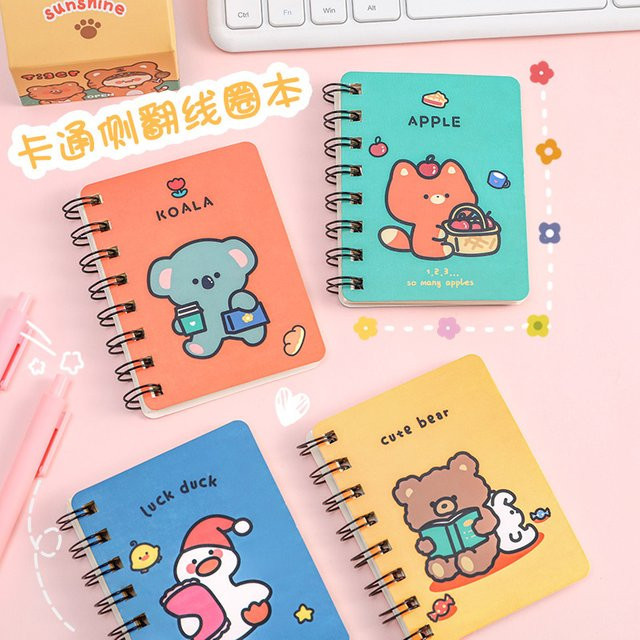 A7 Cartoon Mini-Notizbuch mit Softcover für Kinder in Multicolour - Bild 1