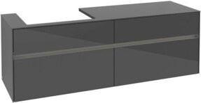 V&B Waschtischunterschrank Collaro in Anthrazit mit LED 12W, B/T/H: 160 x 50 x 54,8 cm - Bild 1