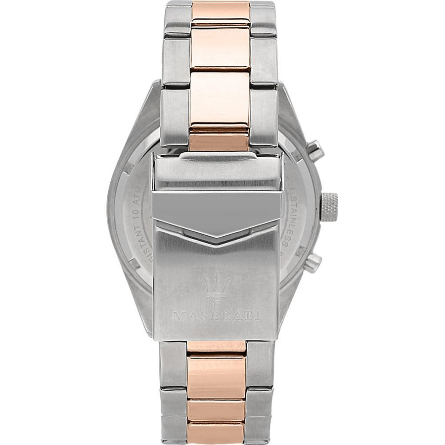 Maserati Armbanduhr Competizione, Quarz, Edelstahl, Grau, Bicolor Rosé, 43 mm, Herren - Bild 3