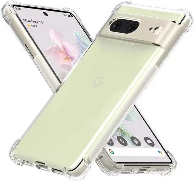 Transparente TPU-Silikon-Schutzhülle für Google Pixel 6 7 8 Pro 6A 7A 8A, ultradünnes und stoßfestes Softcover - Bild 1