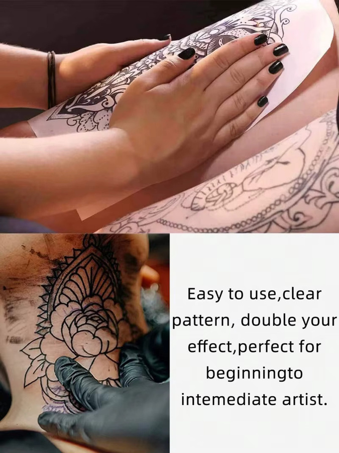 Hochwertiges Tattoo Transfer Papier in A4 Größe für Tattoo Transfer Maschinen, Weiß - Bild 2