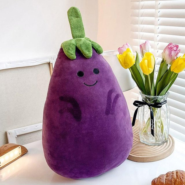 Auberginenpuppe Malausdruckspaket, Plüschtiere, 40cm, Lila - Bild 1
