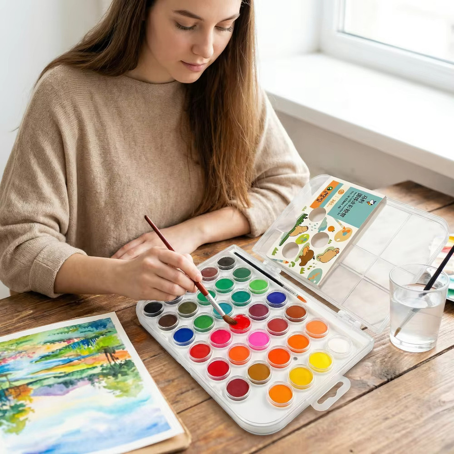 Marie's Aquarellfarben-Set, 36 Farben, inklusive Pinsel, für Erwachsene - Bild 4